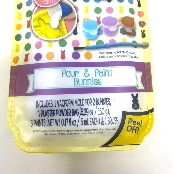 Peeps Pour N Paint Bunnies or Chicks DIY Art Crafts Kits Kids - Picture 14 of 14